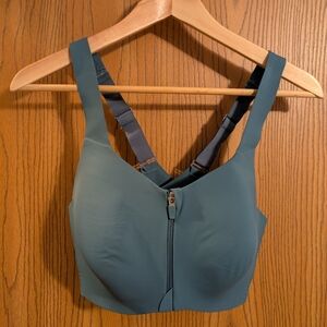 Knix Teal Zipper Sports Bra
